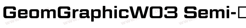 GeomGraphicW03 Semi字体转换